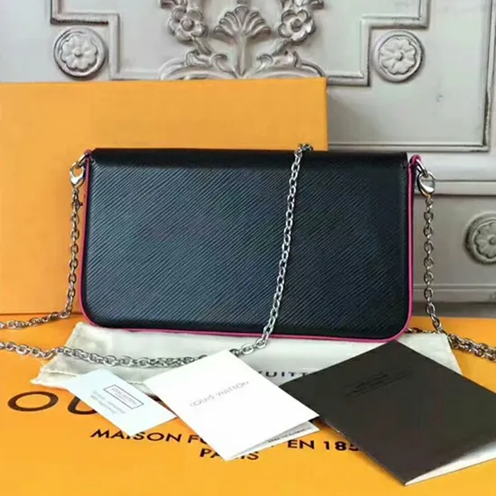 Louis Vuitton M64579 Pochette Felicie Crossbody Bag Epi Leather 8211 Louis Vuitton Handbag Store Women Louis Vuitton Shoulder and Totes