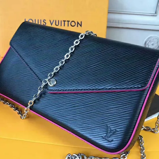 Louis Vuitton M64579 Pochette Felicie Crossbody Bag Epi Leather 8211 Louis Vuitton Handbag Store Women Louis Vuitton Shoulder and Totes