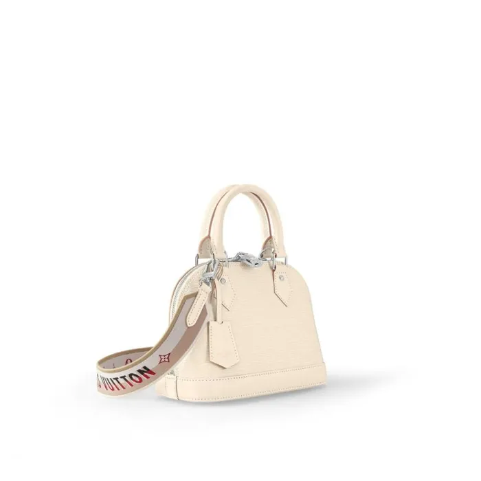 Louis Vuitton Quartz White M58706 Alma BB 8211 Louis Vuitton Handbag Store Women Louis Vuitton Alma Bag