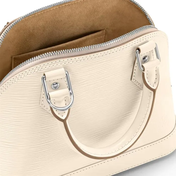 Louis Vuitton Quartz White M58706 Alma BB 8211 Louis Vuitton Handbag Store Women Louis Vuitton Alma Bag