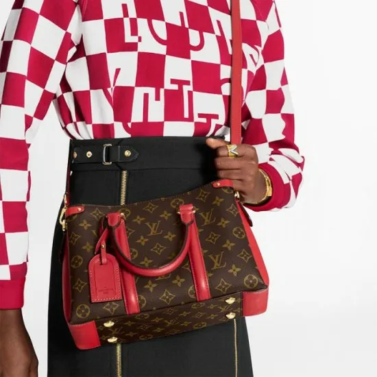 Louis Vuitton Soufflot BB Peach M44899 Red M44818 8211 Louis Vuitton Handbag Store Women Louis Vuitton Shoulder and Totes