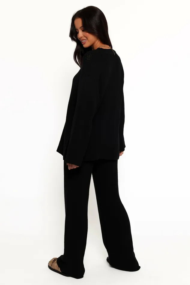 Loungewear Women Mckinley Knit Pant Black Petal and Pup