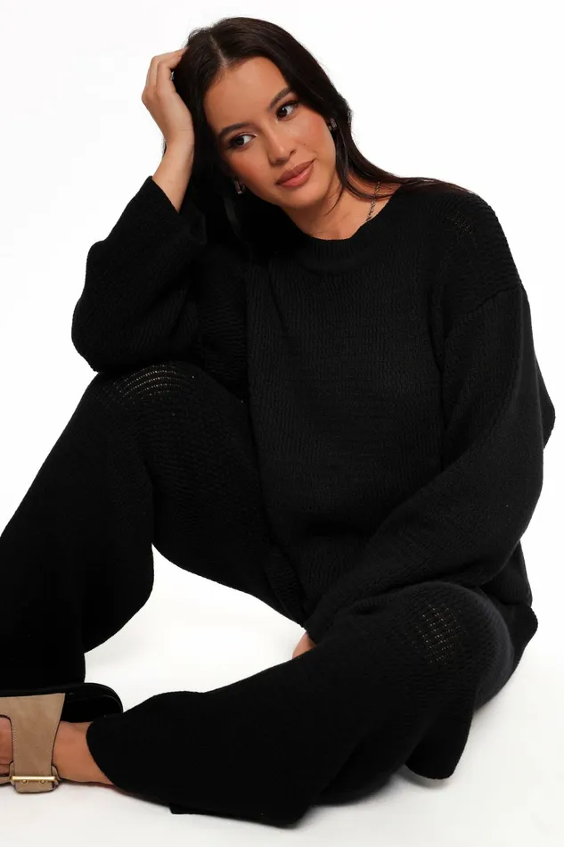 Loungewear Women Mckinley Knit Pant Black Petal and Pup