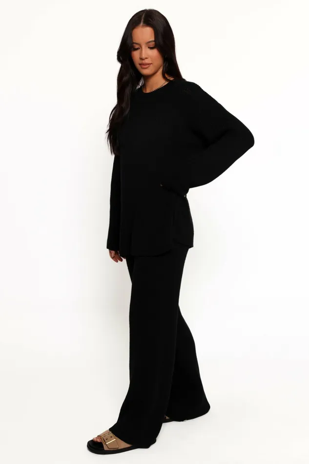Loungewear Women Mckinley Knit Pant Black Petal and Pup