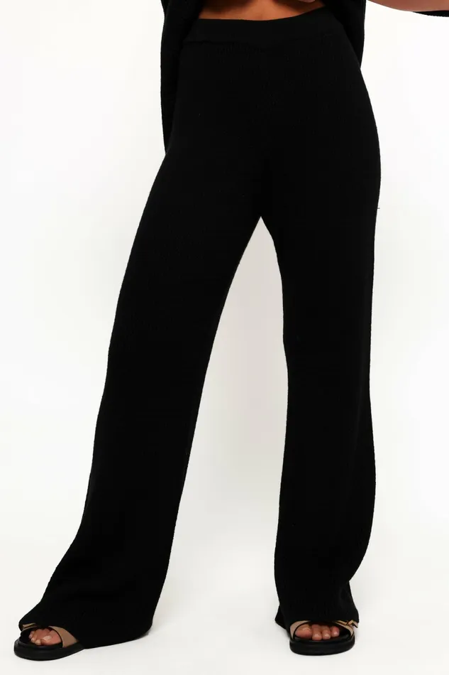 Loungewear Women Mckinley Knit Pant Black Petal and Pup