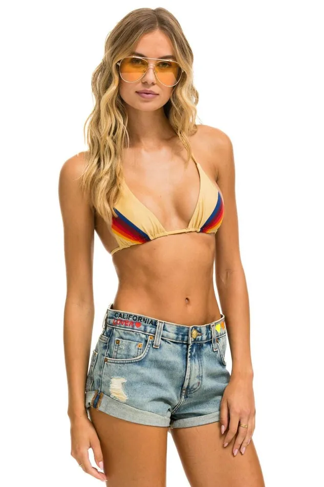 Low Rise Rocker Cali Lover Heart 8211 Jean Short WomenMen Aviator Nation Denim