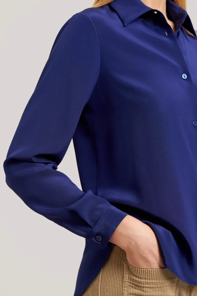 Luisa Spagnoli Blouses And Shirts Women Labirinto Ink Blue Luisa Spagnoli Blouses And Shirts Women Labirinto Ink Blue
