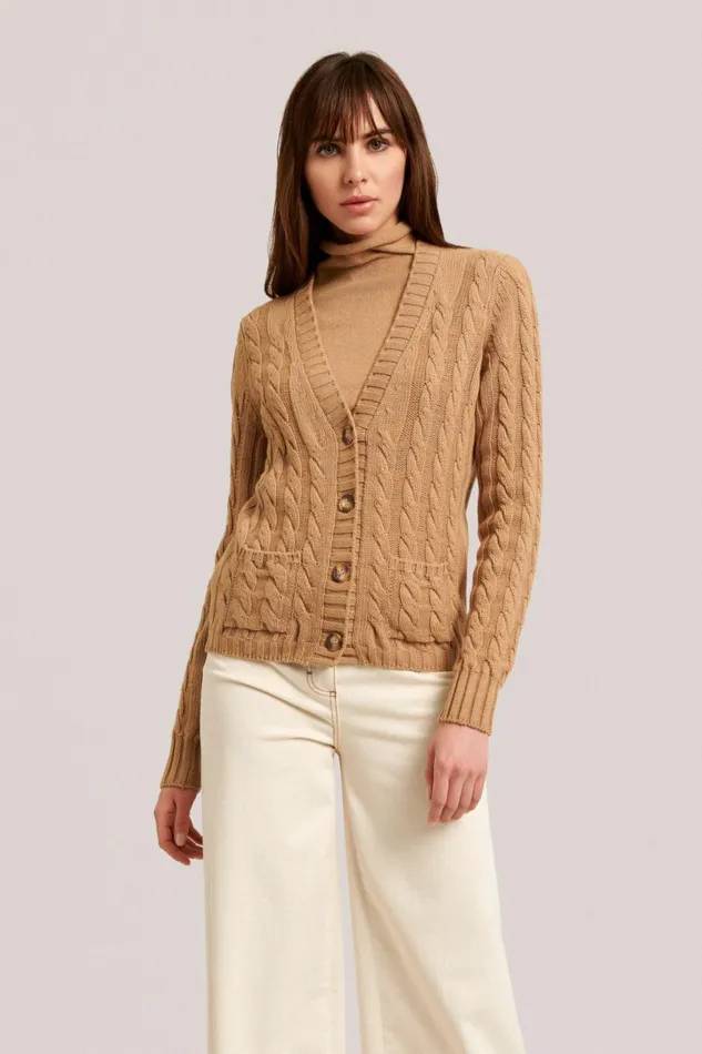 Luisa Spagnoli Cardigan Women Chiave Camel