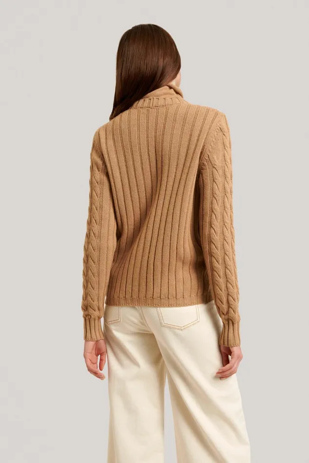 Luisa Spagnoli Cardigan Women Chiave Camel Luisa Spagnoli Cardigan Women Chiave Camel