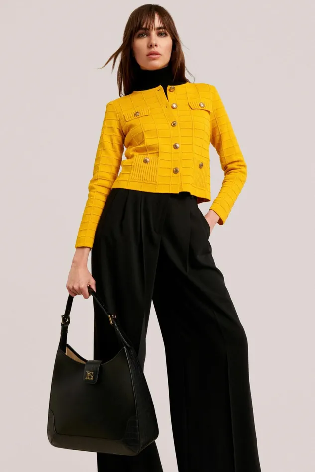 Luisa Spagnoli Cardigan Women Melia Yellow Luisa Spagnoli Cardigan Women Melia Yellow