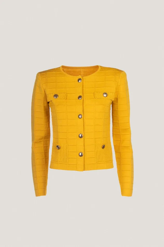 Luisa Spagnoli Cardigan Women Melia Yellow Luisa Spagnoli Cardigan Women Melia Yellow