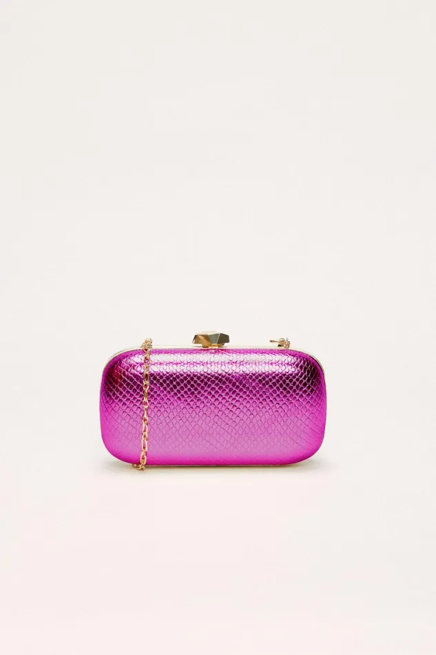 Luisa Spagnoli Clutch And Pochette Women Identica Fuchsialight Gold