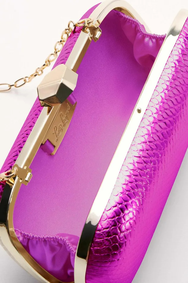 Luisa Spagnoli Clutch And Pochette Women Identica Fuchsialight Gold
