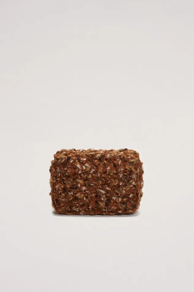 Luisa Spagnoli Clutch And Pochette Women Istrice Browngold Luisa Spagnoli Clutch And Pochette Women Istrice Browngold