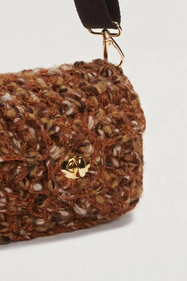 Luisa Spagnoli Clutch And Pochette Women Istrice Browngold Luisa Spagnoli Clutch And Pochette Women Istrice Browngold