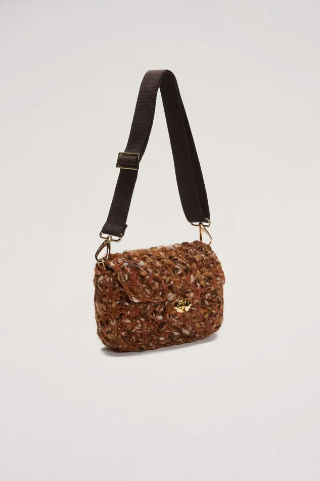 Luisa Spagnoli Clutch And Pochette Women Istrice Browngold Luisa Spagnoli Clutch And Pochette Women Istrice Browngold