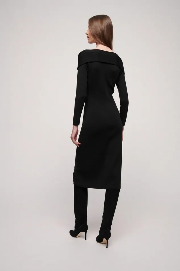 Luisa Spagnoli Dresses and Jumpsuits Women Metafonia Black Luisa Spagnoli Dresses and Jumpsuits Women Metafonia Black