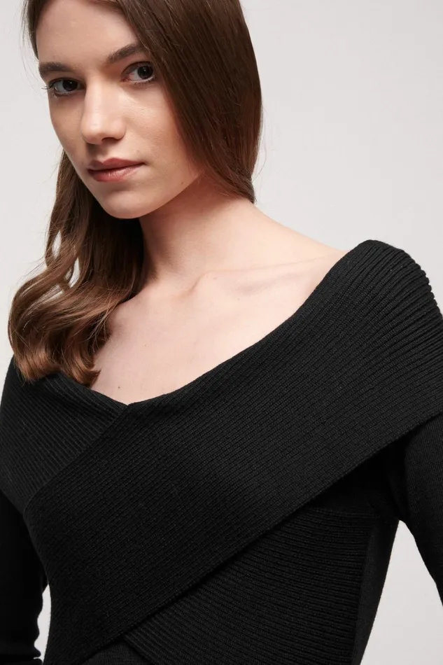 Luisa Spagnoli Dresses and Jumpsuits Women Metafonia Black Luisa Spagnoli Dresses and Jumpsuits Women Metafonia Black