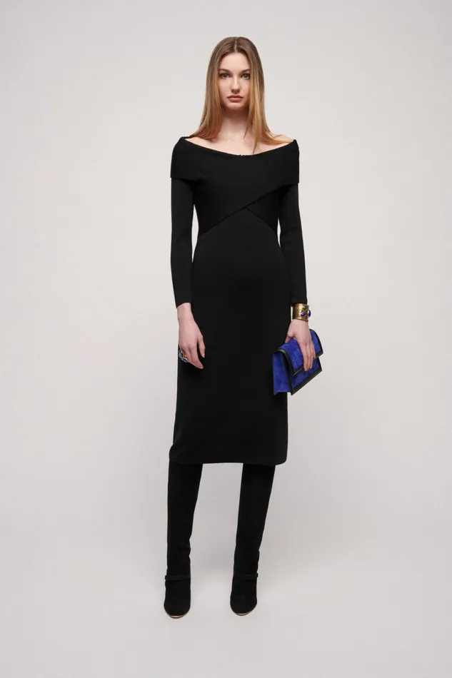 Luisa Spagnoli Dresses and Jumpsuits Women Metafonia Black Luisa Spagnoli Dresses and Jumpsuits Women Metafonia Black