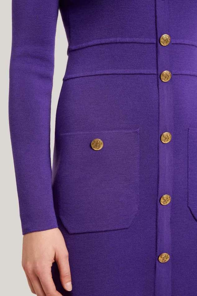 Luisa Spagnoli Dresses and Jumpsuits Women Monolite Purple Luisa Spagnoli Dresses and Jumpsuits Women Monolite Purple