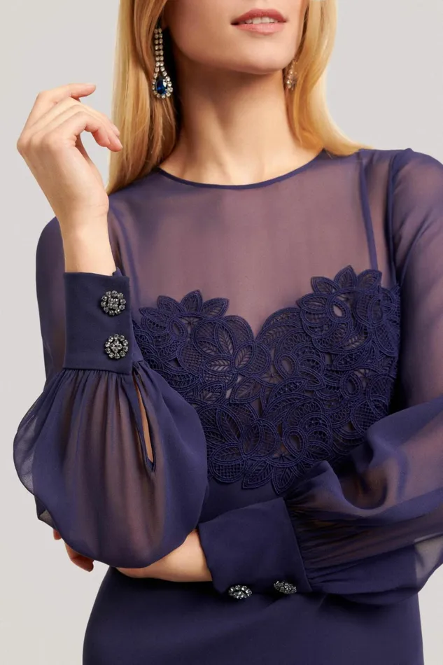 Luisa Spagnoli Formal Dresses Women Gala Blue Luisa Spagnoli Formal Dresses Women Gala Blue