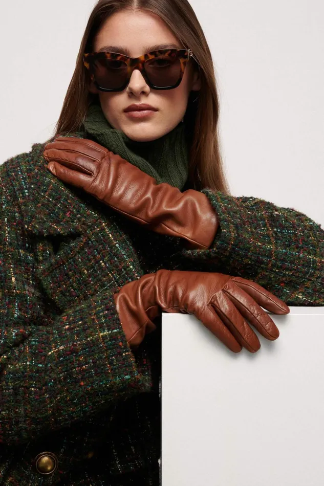 Luisa Spagnoli Gloves And Hats Women Ubaldo Tobacco