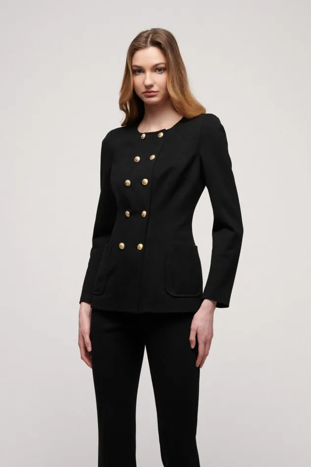 Luisa Spagnoli Jackets and Blazers Women Mimica Black Luisa Spagnoli Jackets and Blazers Women Mimica Black