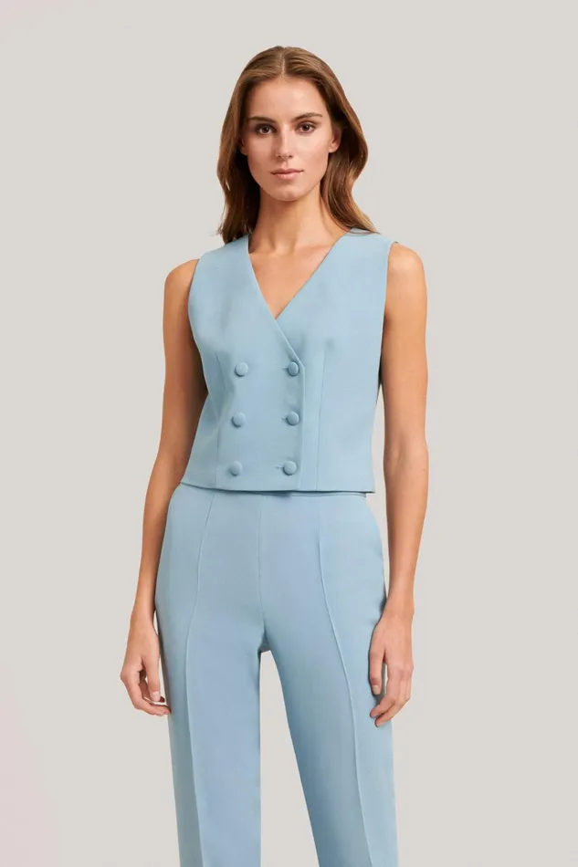 Luisa Spagnoli Jackets and Blazers Women Sharon Light Blue
