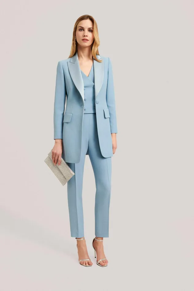 Luisa Spagnoli Jackets and Blazers Women Sharon Light Blue