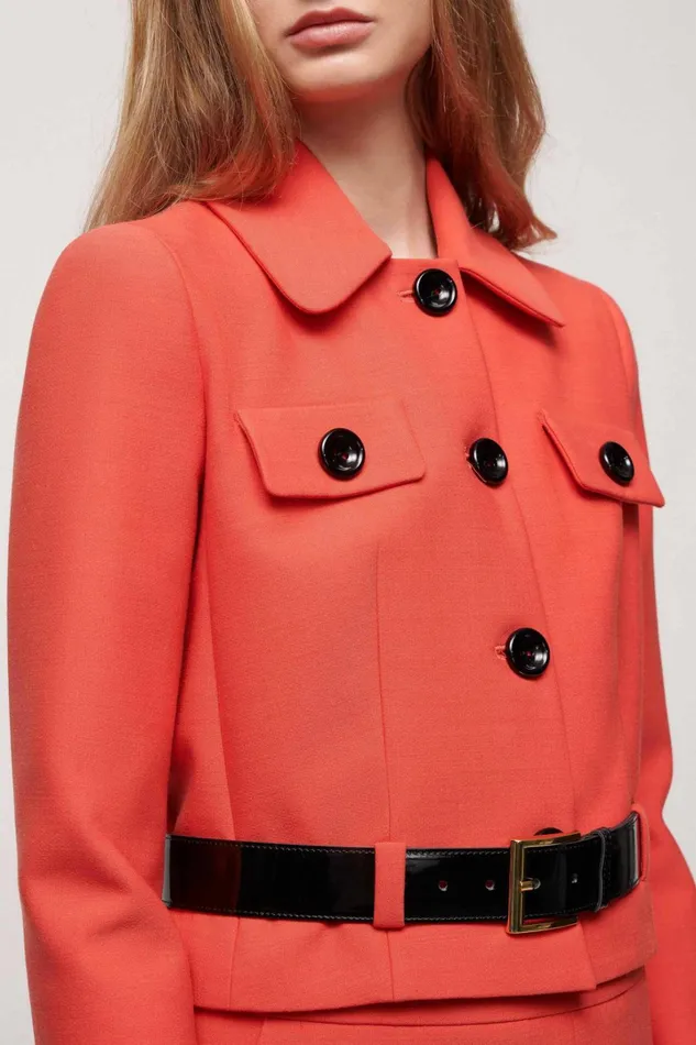 Luisa Spagnoli Jackets and Blazers Women Spia Orange Luisa Spagnoli Jackets and Blazers Women Spia Orange