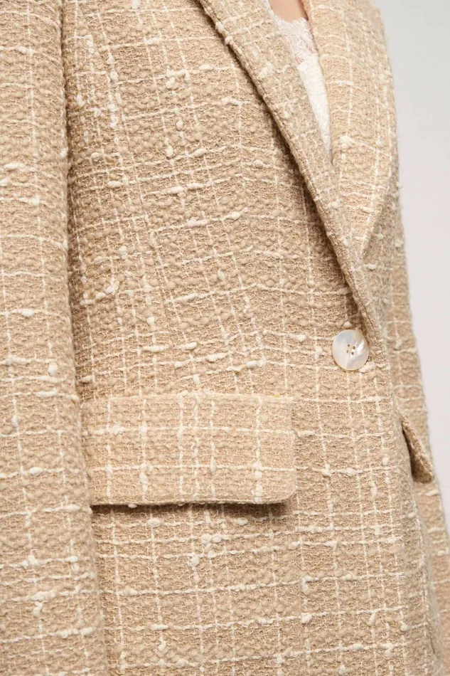 Luisa Spagnoli Jackets and Blazers Women Splendida Beigecream Luisa Spagnoli Jackets and Blazers Women Splendida Beigecream