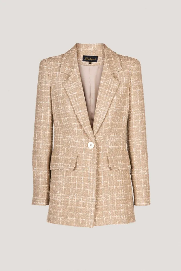 Luisa Spagnoli Jackets and Blazers Women Splendida Beigecream Luisa Spagnoli Jackets and Blazers Women Splendida Beigecream