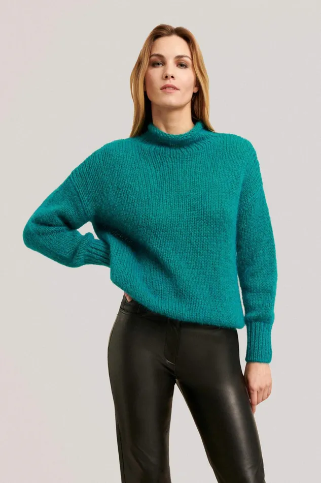 Luisa Spagnoli Knitwear Women Cibernetica Turquoise