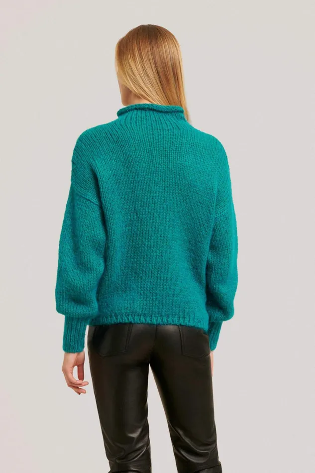 Luisa Spagnoli Knitwear Women Cibernetica Turquoise Luisa Spagnoli Knitwear Women Cibernetica Turquoise