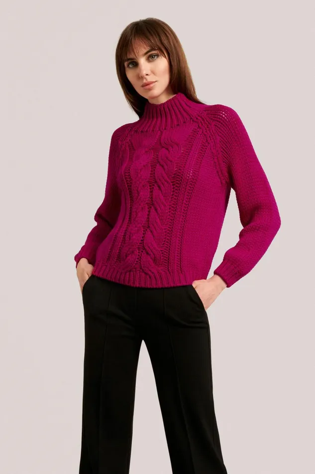 Luisa Spagnoli Knitwear Women Mirafiori Fuchsia Luisa Spagnoli Knitwear Women Mirafiori Fuchsia