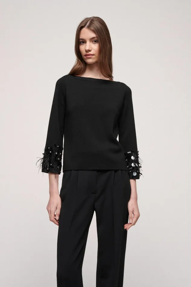 Luisa Spagnoli Knitwear Women Mulino Black
