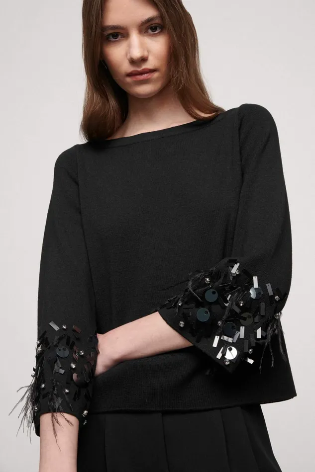 Luisa Spagnoli Knitwear Women Mulino Black