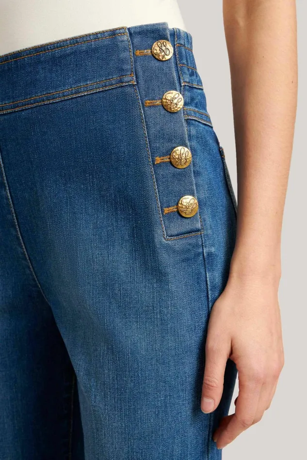 Luisa Spagnoli Pants Women Olivo Blue Luisa Spagnoli Pants Women Olivo Blue