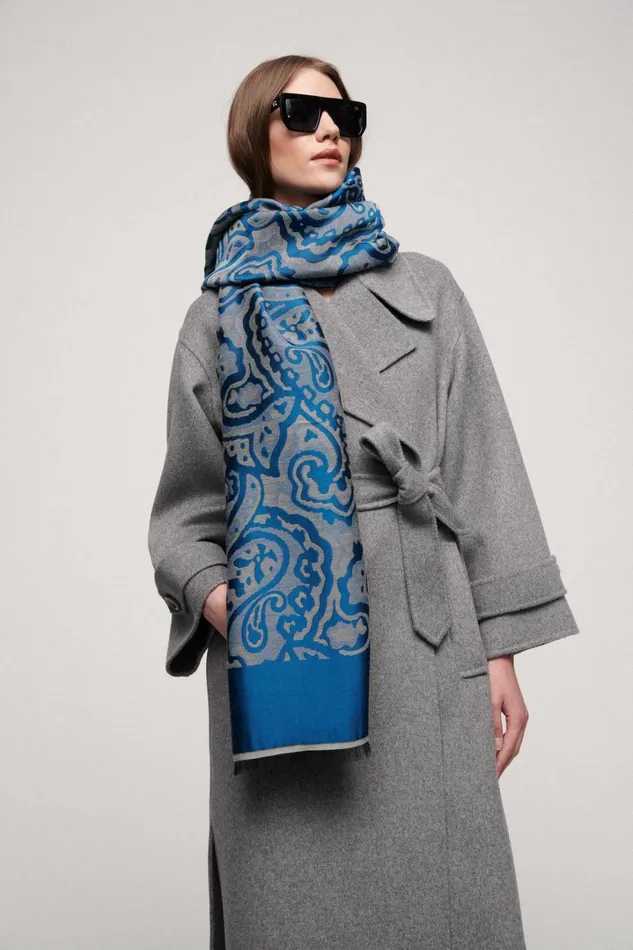Luisa Spagnoli Scarves And Foulards Women Romagnola Ocean Blue