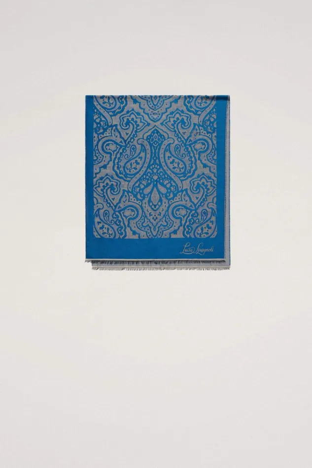 Luisa Spagnoli Scarves And Foulards Women Romagnola Ocean Blue Luisa Spagnoli Scarves And Foulards Women Romagnola Ocean Blue