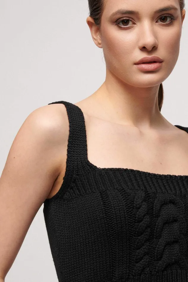 Luisa Spagnoli Tops And TShirts Women Mitena Black