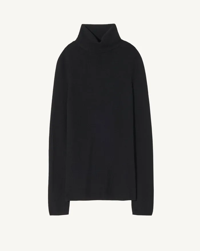 LYNNETTE TURTLENECK Black Women Nili Lotan Knits and Sweaters