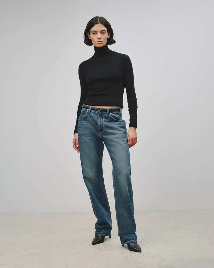LYNNETTE TURTLENECK Black Women Nili Lotan Knits and Sweaters