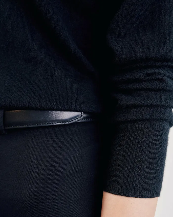 LYNNETTE TURTLENECK Black Women Nili Lotan Knits and Sweaters