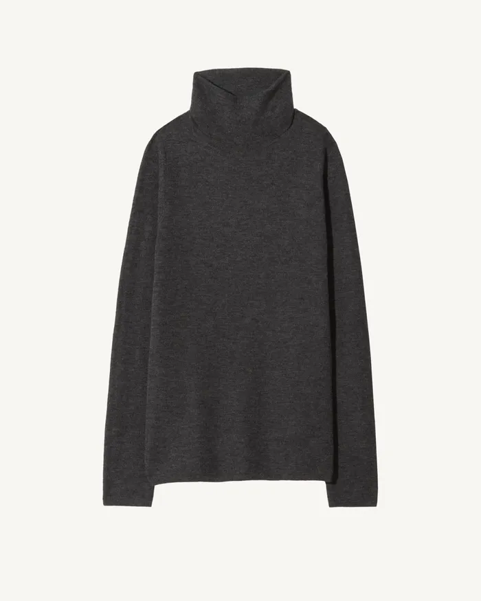 LYNNETTE TURTLENECK Black Women Nili Lotan Knits and Sweaters