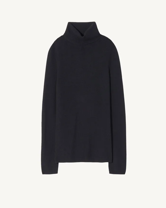 LYNNETTE TURTLENECK Black Women Nili Lotan Knits and Sweaters