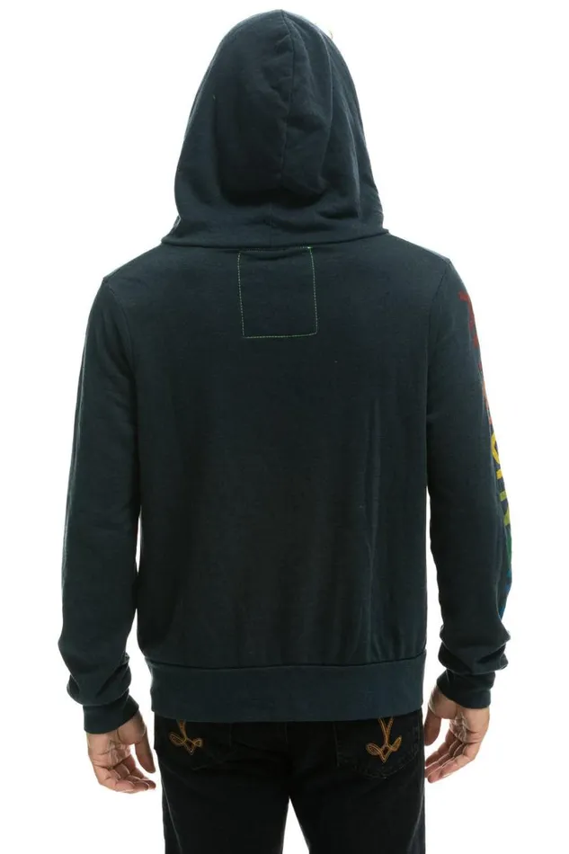 Manhattan Beach Zip Hoodie 8211 Charcoal WomenMen Aviator Nation Hoodies