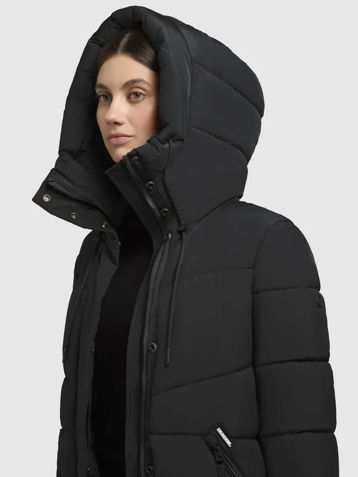 Mantel SHIMANTA4 Schwarz Schwarz Puffer Coats KHUJO Women