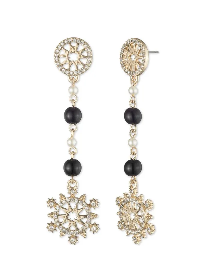 Marchesa Earrings Pearl Linear Earring Black 8211 Jewelry