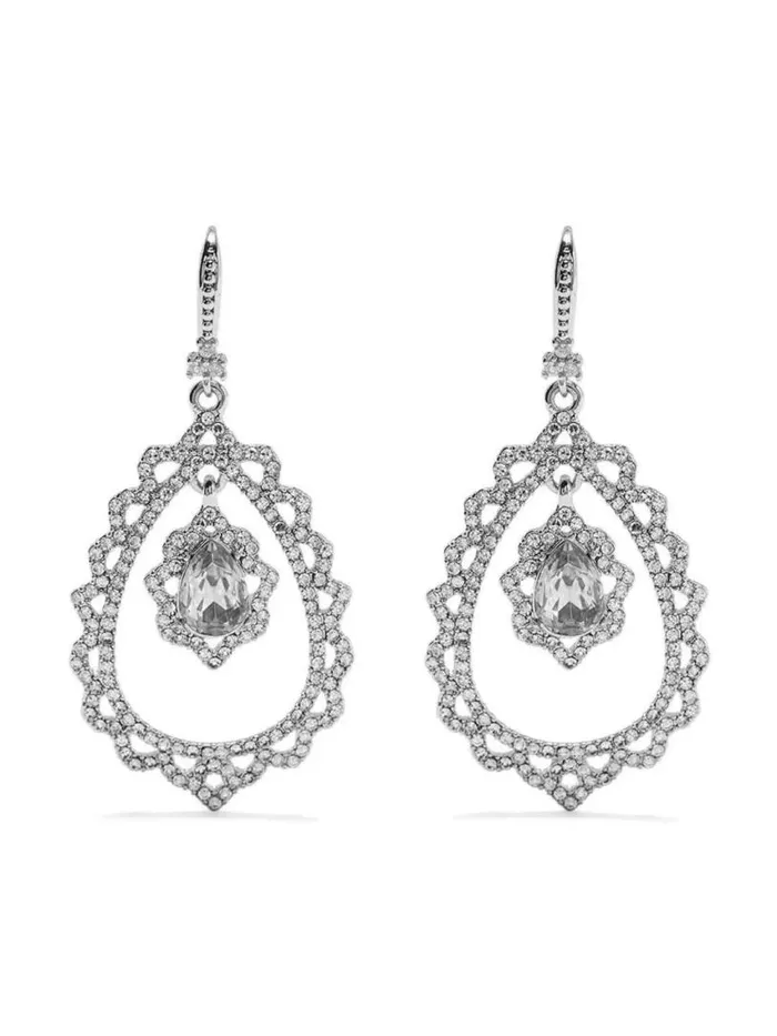 Marchesa Earrings Teardrop Chandelier Earring Crystal 8211 Jewelry